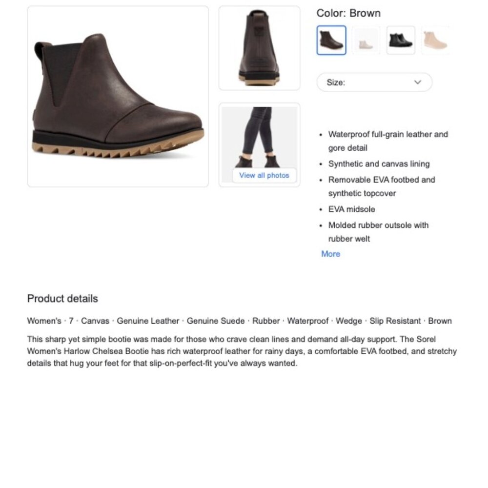 Sorel Woman's Harlow Chelsea Boot